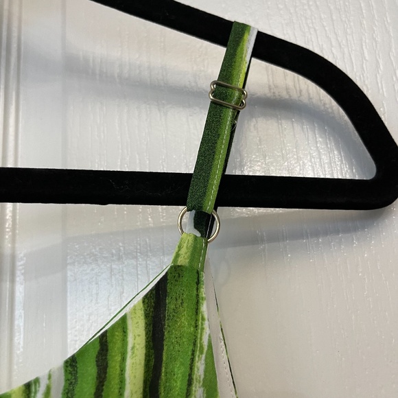 The Limited Vibrant Green Striped Flowy Dress - Picture 6 of 10